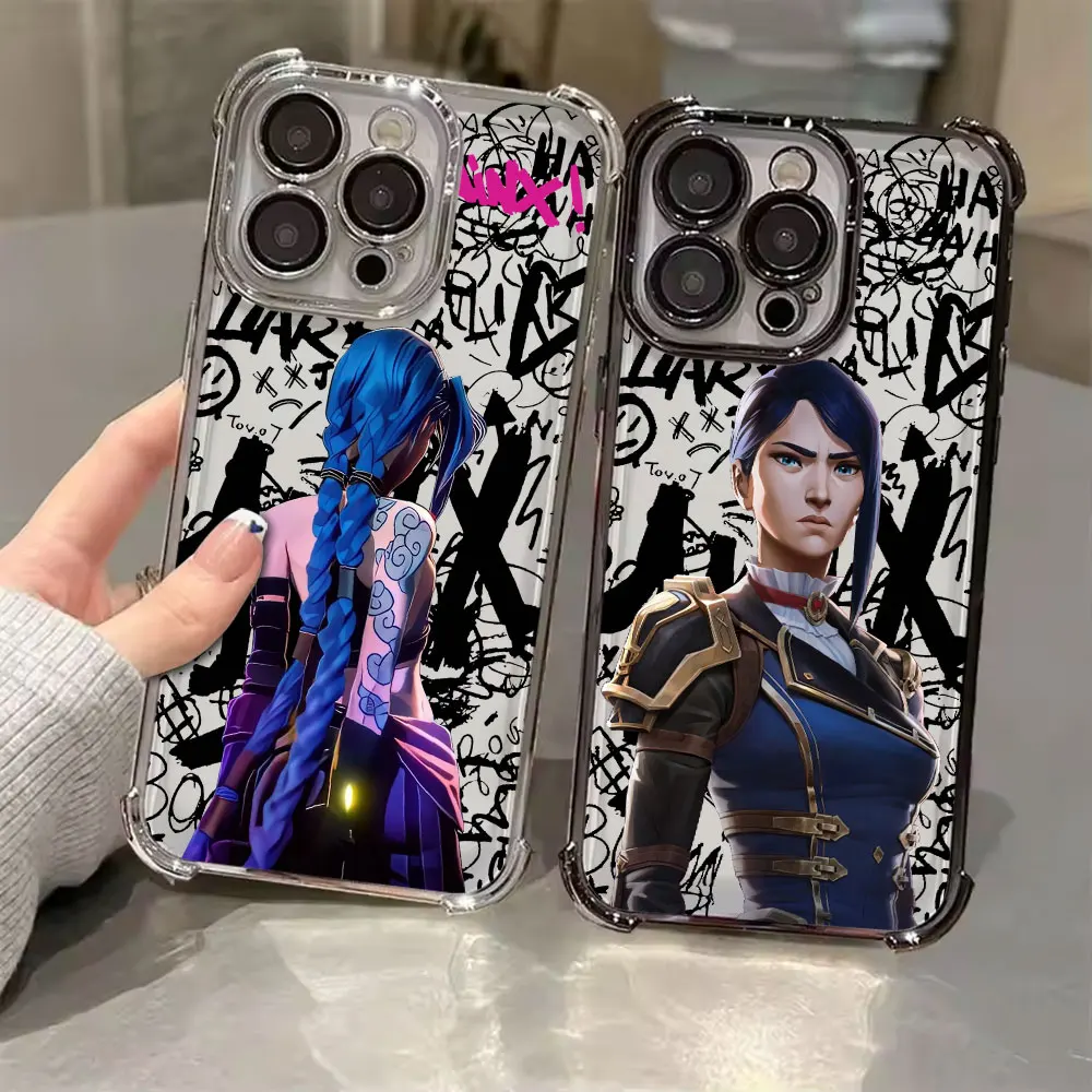 Enhanced Phone Case with Cool Plating and Anti-Fall Airbag Design