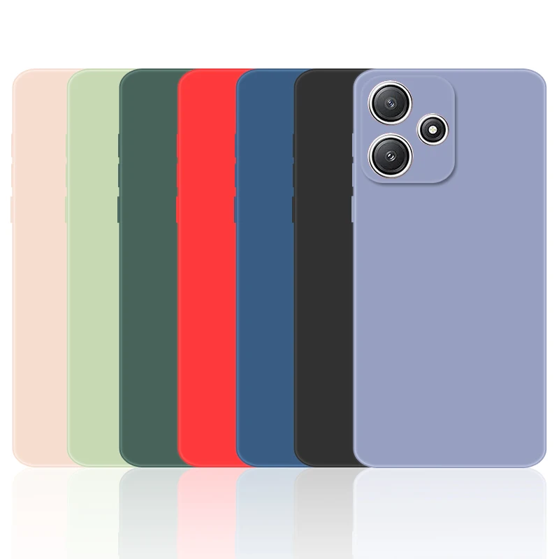 Adequado para xiaomi poco m6 pro caso de telefone poco m6 pro f5 x5 m5 capa de silicone líquido macio pára-choques proteção caso do telefone_voghion.com