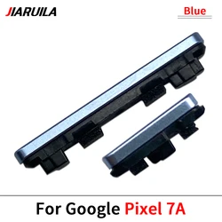 Premium Side Volume and Power Button Key Set Replacement (Pixel 7A Blue)