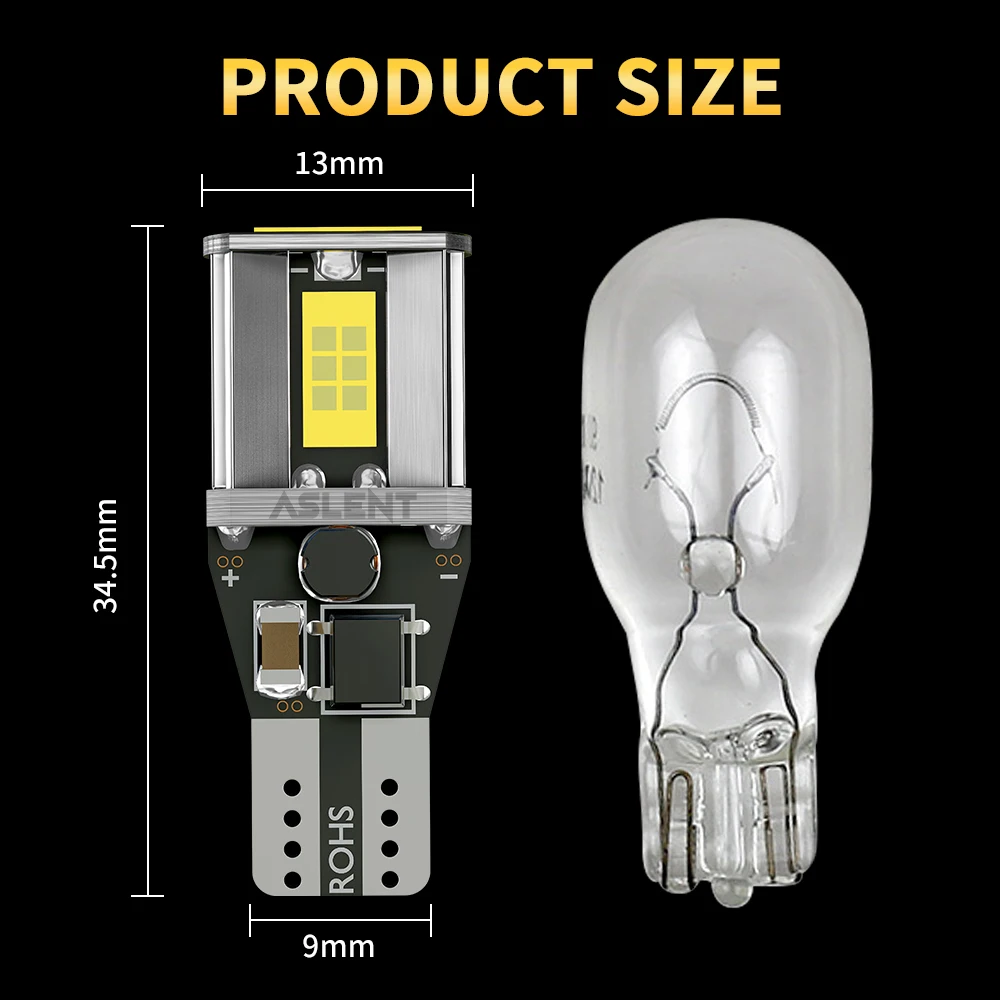 W16W T15 LED ���� ĵ���� ���� ���� ��� ������ LED 921 912, �ڵ��� ���� �극��ũ ����, ���� ����, ũ���� ȭ��Ʈ DC12V, 2 ��