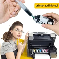 Glue Applicator Syringe with Blunt Tip Needle and Cap, for Liquid, Glue, Ink, Perfume, Lip Gloss Making 2