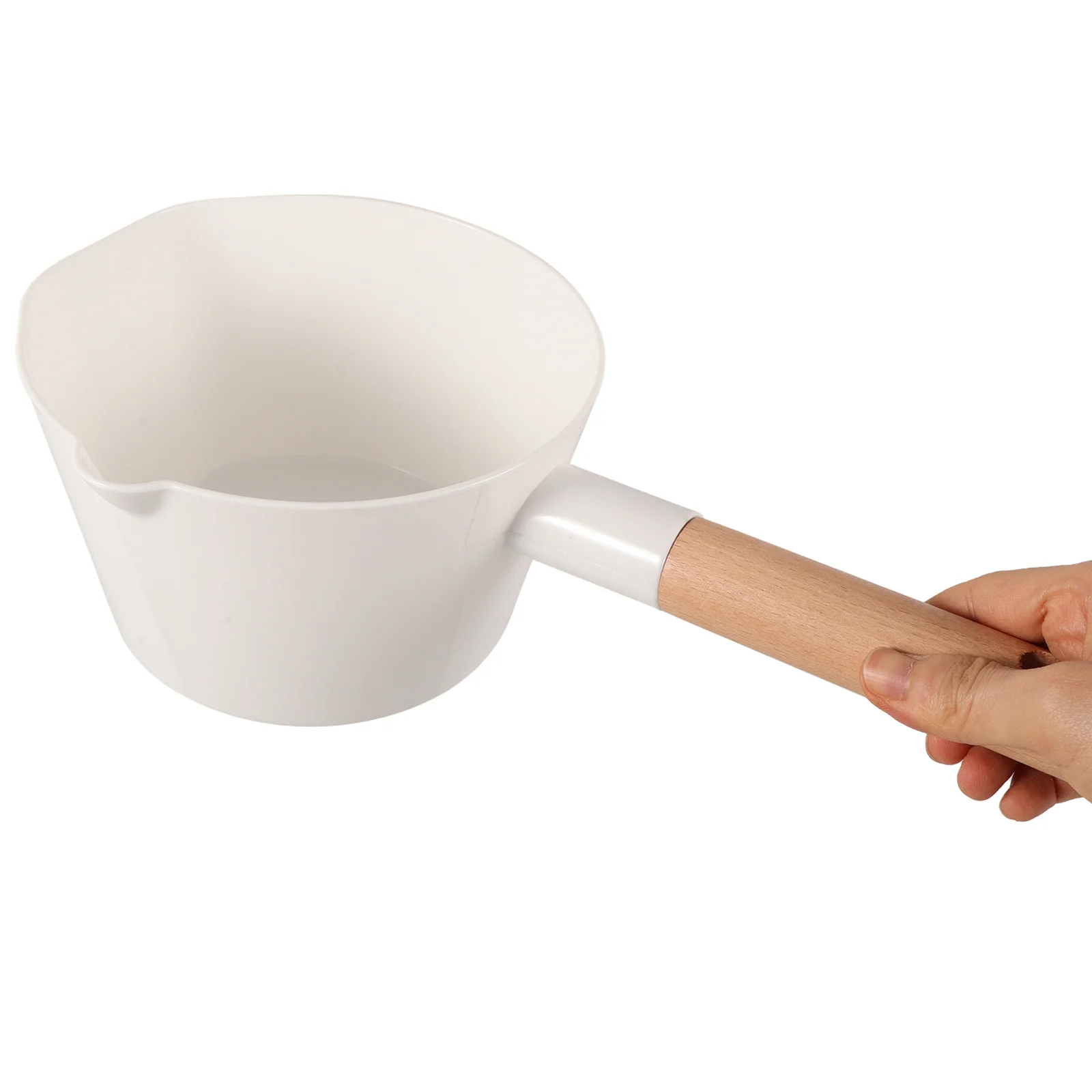 Ladle Kitchen Water Bath Spoon Scoop Bucket Japanese-style Bailer Wood Long Handle Toddler Baby Bathtub