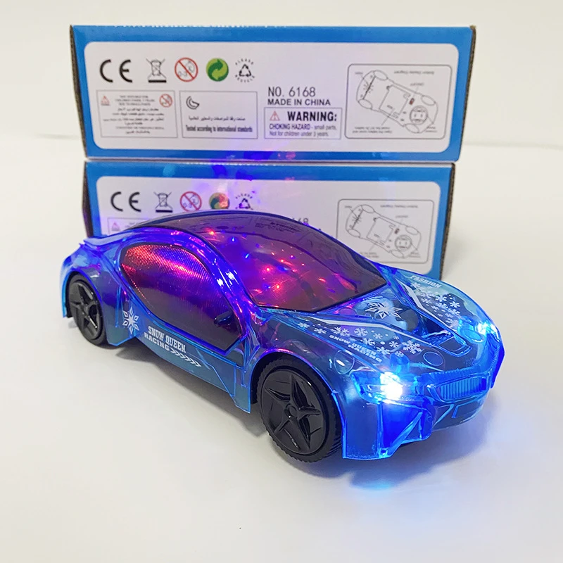 Kids Electronic Car Toy with Music Autopilot Flash Sound Automatic