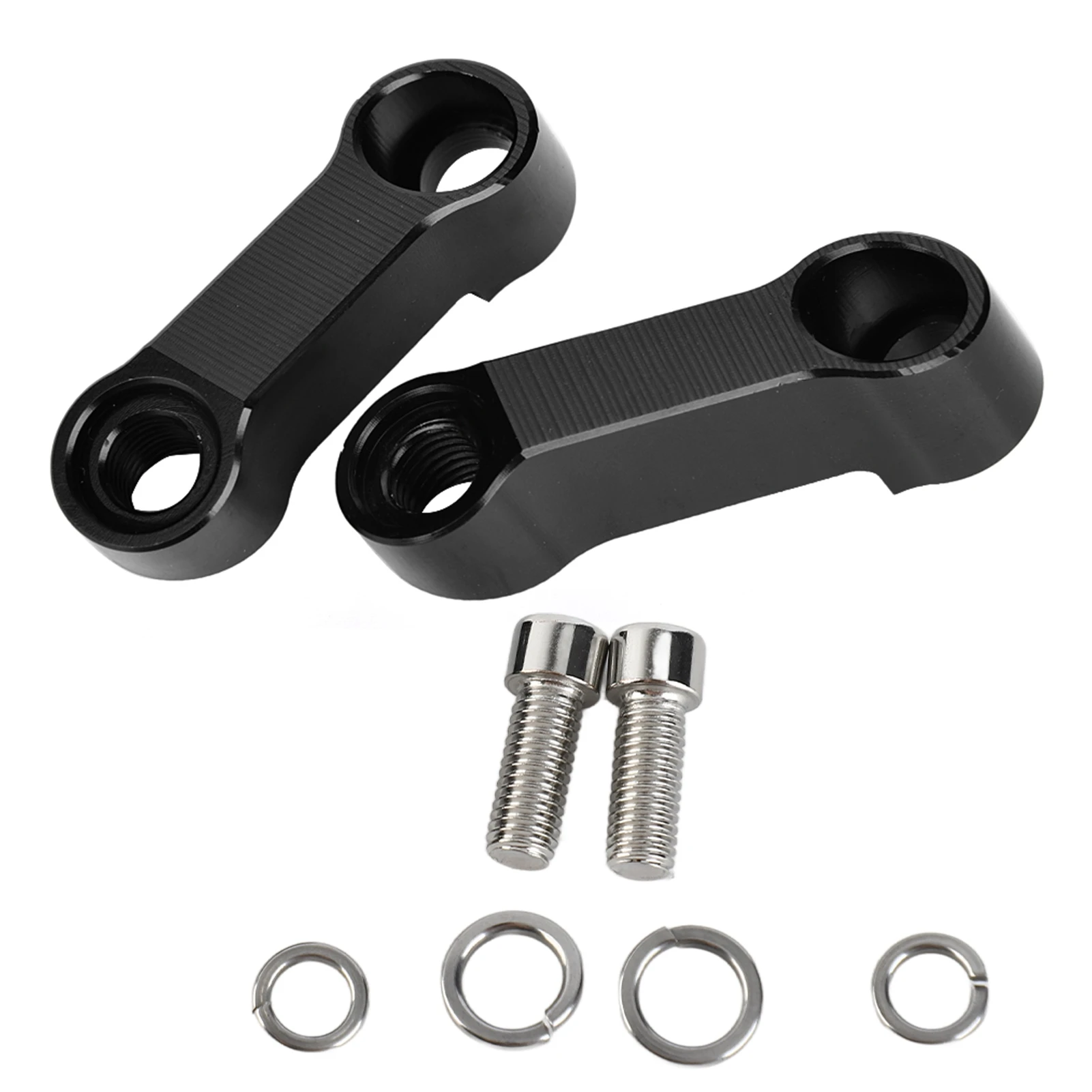 Motorcycle Mirror Adapters 10mm 8mm Motorcycle Rearview Mirror Adapter Kit Riser Mount Extender 8mm Mirror Extender Motorcycle Adapter 10mm