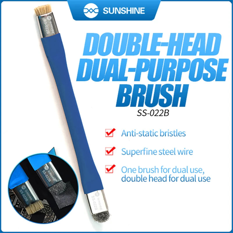 PCB Dust Brush SUNSHINE SS-022/SS-022B/SS-022D Rework ESD Anti Static For Mobile Phone Tablet PCB BGA Repair Soldering