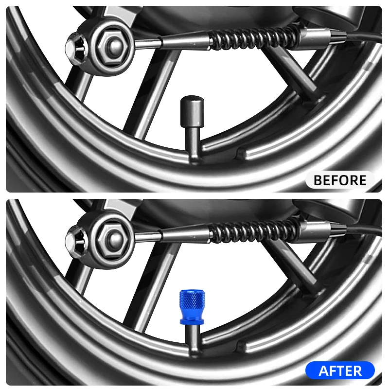 Motorcycle Wheel Tire Valve Stem Caps CNC Airtight Covers For Yamaha R1 R3 R25 Mt-09 Mt07 Fazer Fz6 Xj6 R15 TMAX YS125 XTZ125 motorcycle accessories
