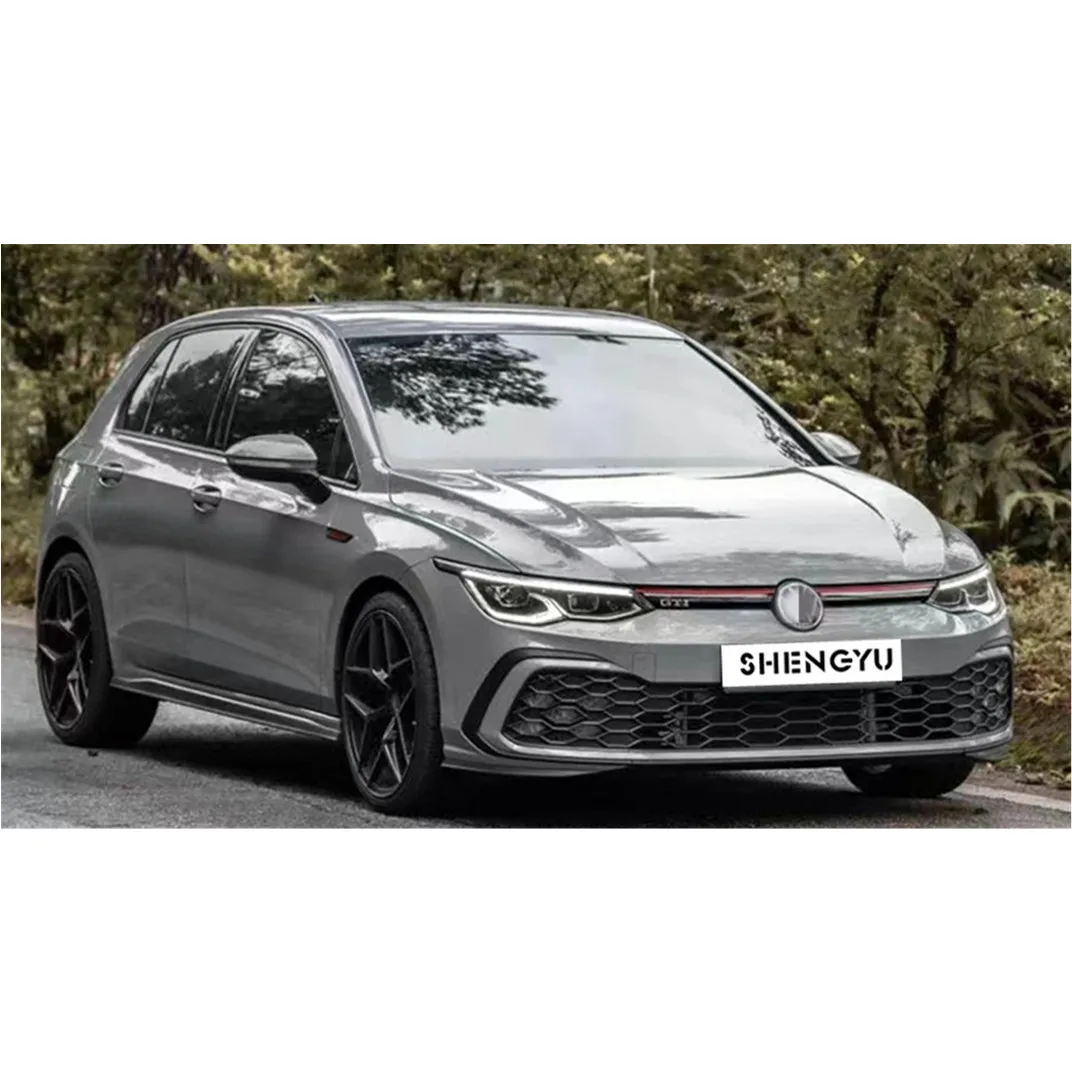 Auto Body System for Volkswagen Golf 8 GTI Model Include Front and Rear Bumper Assembly with Side Skirts Rear Diffuser Fog Lamps