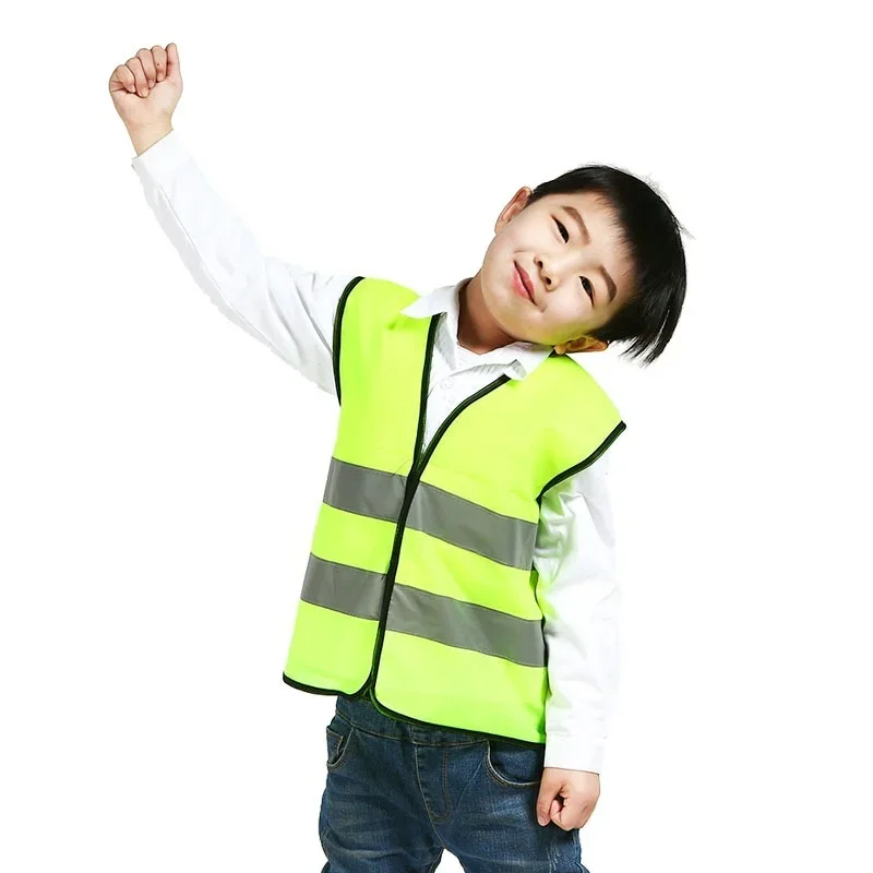 High Visibility Kids Safety Vest Children Waistcoat Vest with Reflective Strips Traffic Clothes Reflective Clothing reflective safety vest