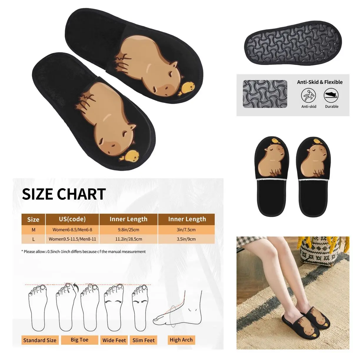 Pelican And Capybara Men Women Furry slippers,Leisure printing pantoufle homme Home slippers pelican and capybara men women furry slippers fashion printing pantoufle homme home slippers