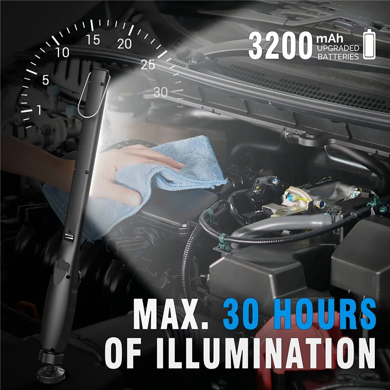 LED Work Light Work Light 5000mAh Cordless Portable Magnetic COB LED Work Lamp Inspection Lights for Car Repair Home Garage Emergency