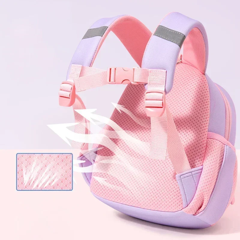 Bowknot Cat School Bags for Girls Kawaii Backpack for Kindergarten Kids Boys Children Green Purple Rabbit Bag Mochilas Escolares 4