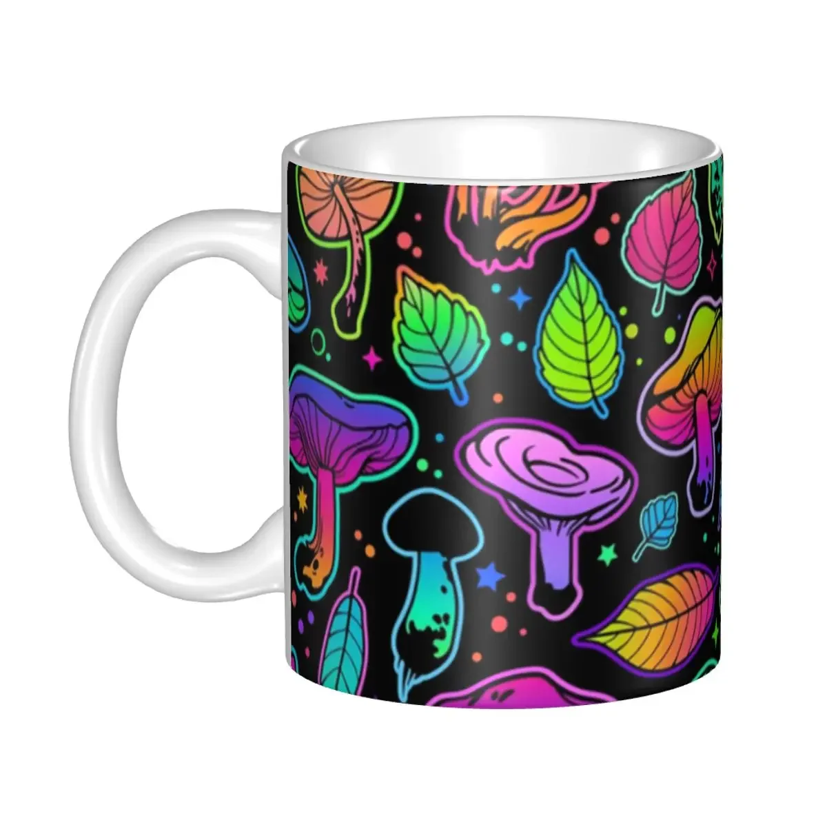 

DIY Psychedelic Magic Rainbow Mushrooms Ceramic Mug Customized Mysterious Boho Coffee Cups Creative Gift