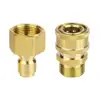 Car Wash Accessories 1/4" Quick Hitch Connect For High Pressure Washer M22 Adapter For Pressure Wash Hose & Wash Gun 1