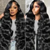 Brazilian 13x4 Hd Lace Frontal Human Hair Wigs For Women 30 40 Inch 250 Density 13x6 Body Wave Lace Frontal Human Hair Wig