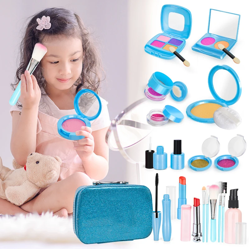 Girl Pretend Play Make Up Toy Simulation Cosmetic Makeup Set Play House  Princess Beauty Educational Toys Gifts For Children Kids