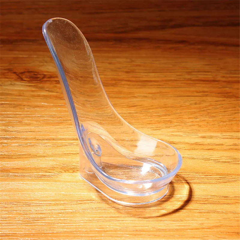 MUXIANG 5PCS tobacco pipe stands L : 48mm W : 40mm H  67mm Spoon-shaped Acrylic transparent pipe holder can hold one pipe 2