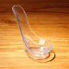 MUXIANG 5PCS tobacco pipe stands L : 48mm W : 40mm H  67mm Spoon-shaped Acrylic transparent pipe holder can hold one pipe 2