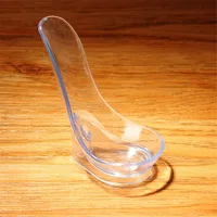 MUXIANG 5PCS tobacco pipe stands L : 48mm W : 40mm H  67mm Spoon-shaped Acrylic transparent pipe holder can hold one pipe 2