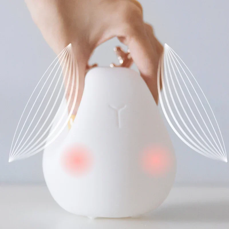 Description Picture 4 of itemLED Home Deco Night Light USB Silicone Cartoon Animal Bedrooms Bedside Night Lamp Living Room Lighting Desktop Table  Lamps