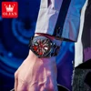 OLEVS Luxury Wheel Men's Watch Waterproof Rotary Sport Car Rim Man Quartz Watch High Quality Fashion Best Selling Luminous Watch 4