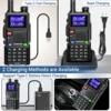 2PCS Baofeng UV-5RH Air Band Walkie Talkie 10W Wirless Copy Frequency Type-C Charging Upgraded UV 5R Two Way Radio 4