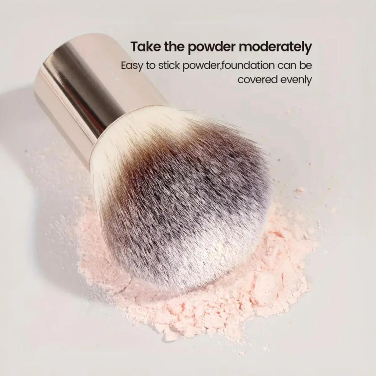 Description Picture 4 of itemLarge Portable Mushroom Shaped Powder Brush Makeup Brush For Dusting On Loose Powder Compact Powder Brush Beauty Health