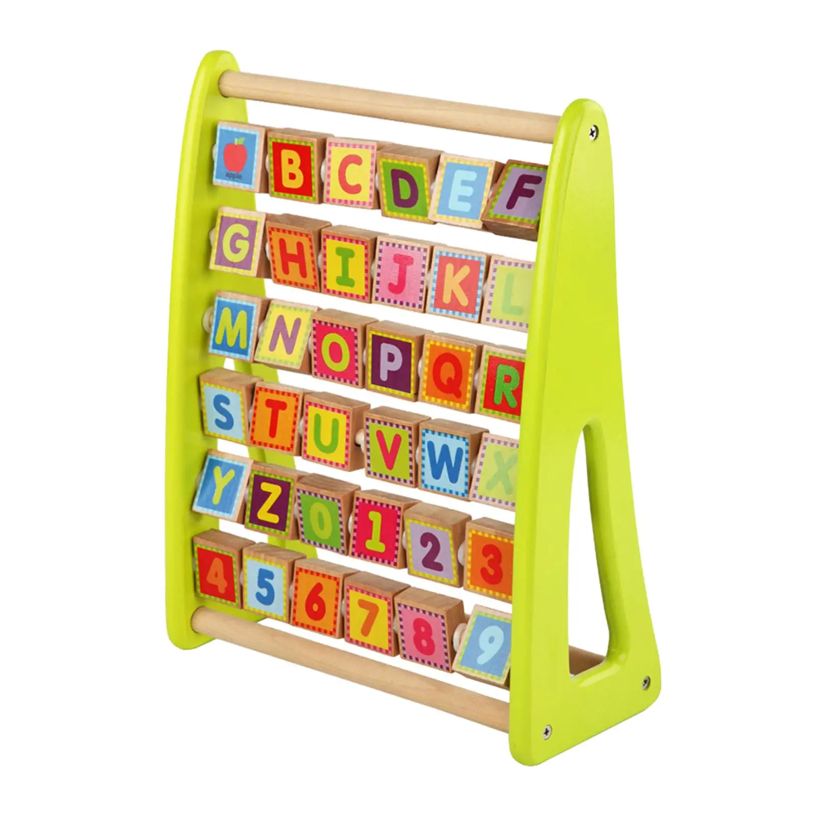 

Wooden Abacus Educational Multicolor Alphabet for Kindergarten Baby Gifts