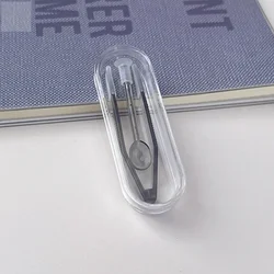 Contact Lens Handling Tweezers Set - Transparent Large & Small Clamp Rods (Black)