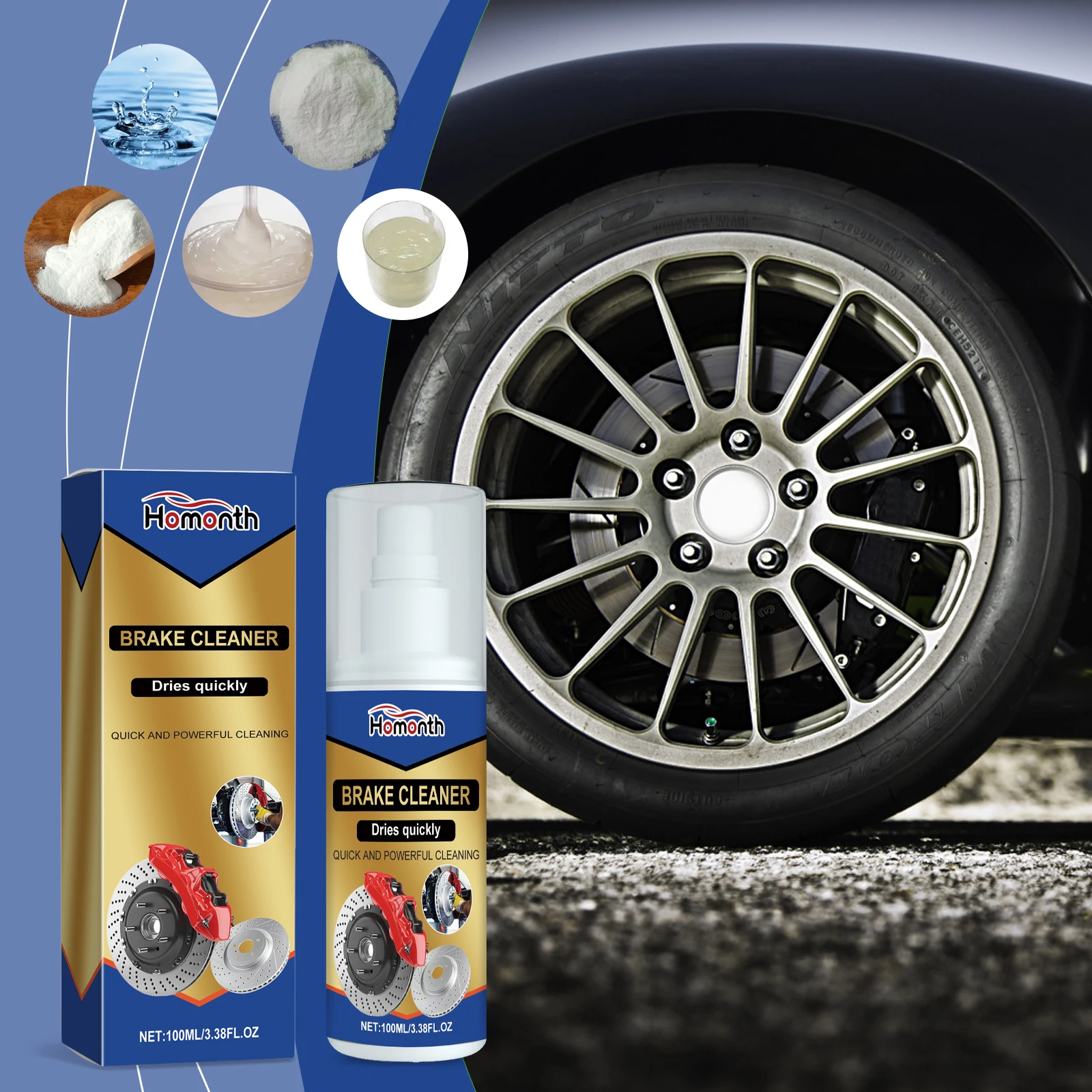 Car Brake Cleaner Removes Oil Stains From Vehicles and Brake System Cleaner 100 ML