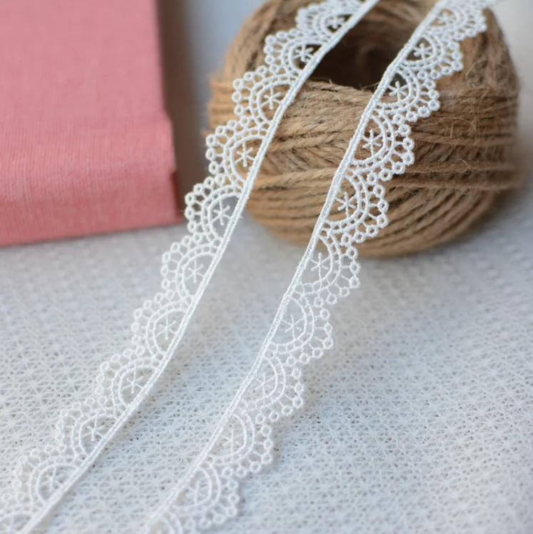 4 Meters Embroidered Floral Embroidery Fabric Lace Edge Trim Ribbon lace fabric lace ribbon lace garment accessories lace sewing supplies chiffon lace fabric lace decoration lace accessories lace sewing accessories clothing craft accessories