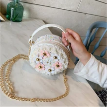

Shoulder Handbags for Girls Princess Little Toddler Bag Lovely Bag Baby Messenger Children's Crossbody Flower Bag toys