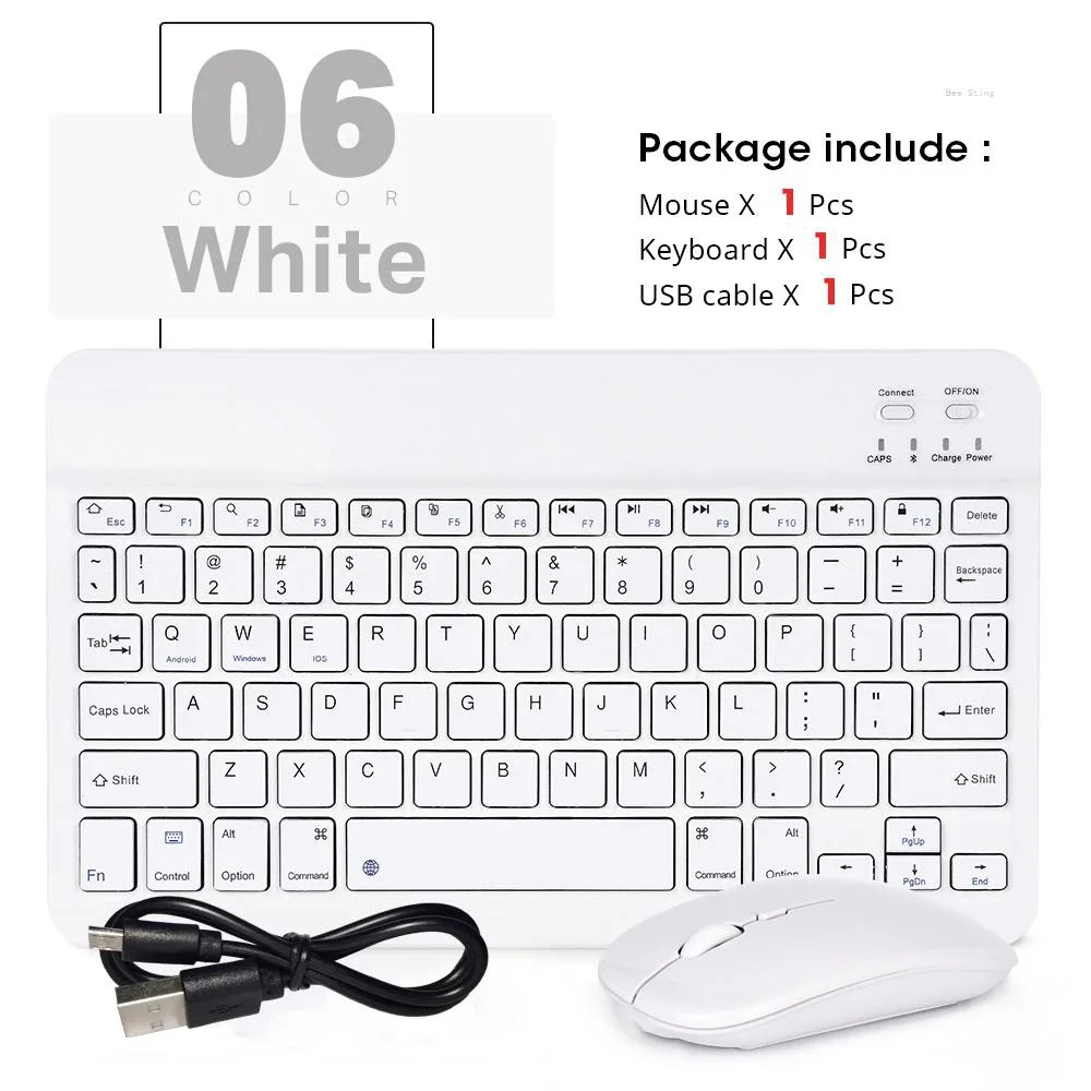 Premium Portable 10-inch Wireless Hebrew/English Keyboard Set