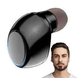 Compact True Wireless Invisible Ergonomic Earbuds (Black)