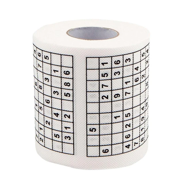 Papier toilette imprimé numéro Sudoku pour la maison, papier