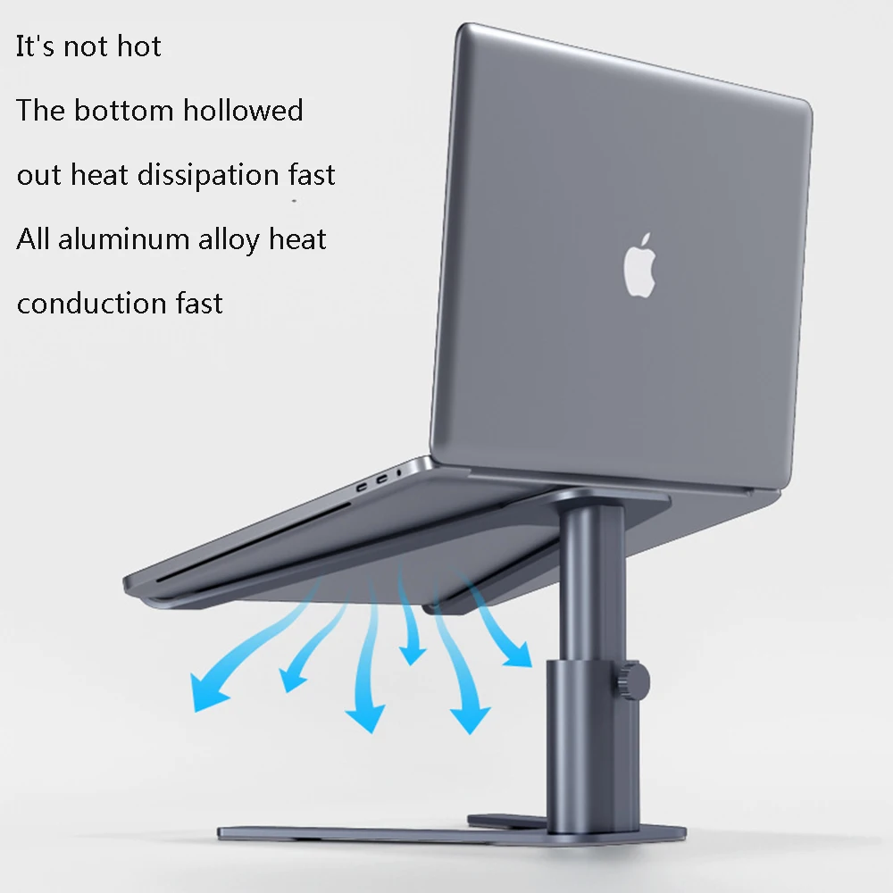 Soporte elevador de ordenador portatil, angulo ajustable, altura, rotacion de 360 grados, ergonomico, de aluminio, 파