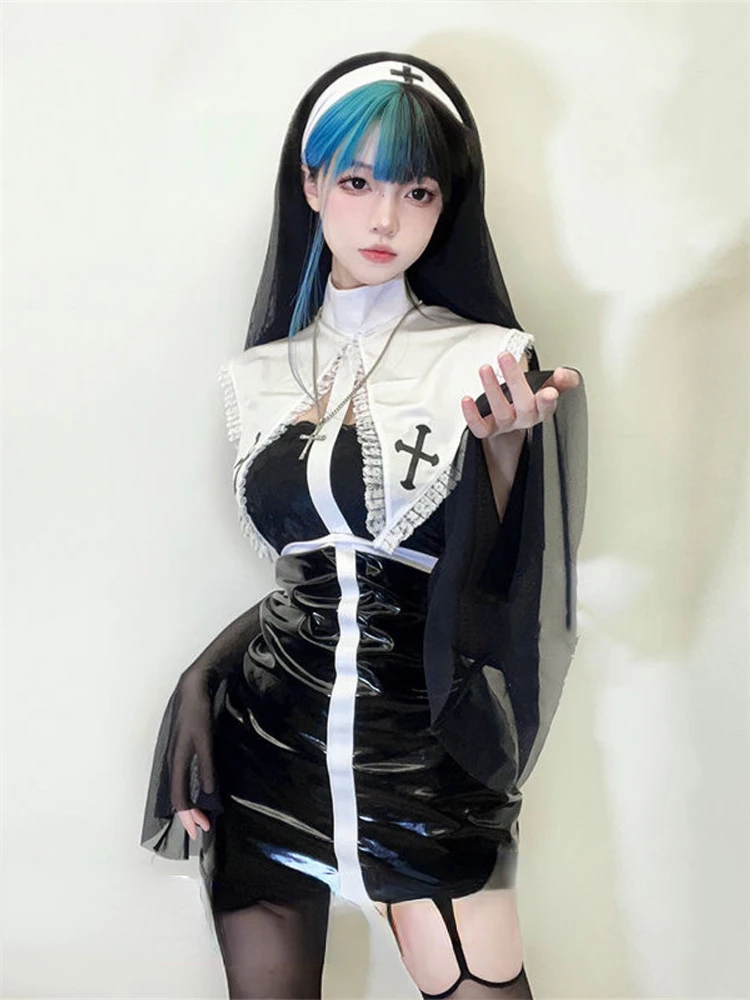Review for Dark nun cosplay dress YV43480