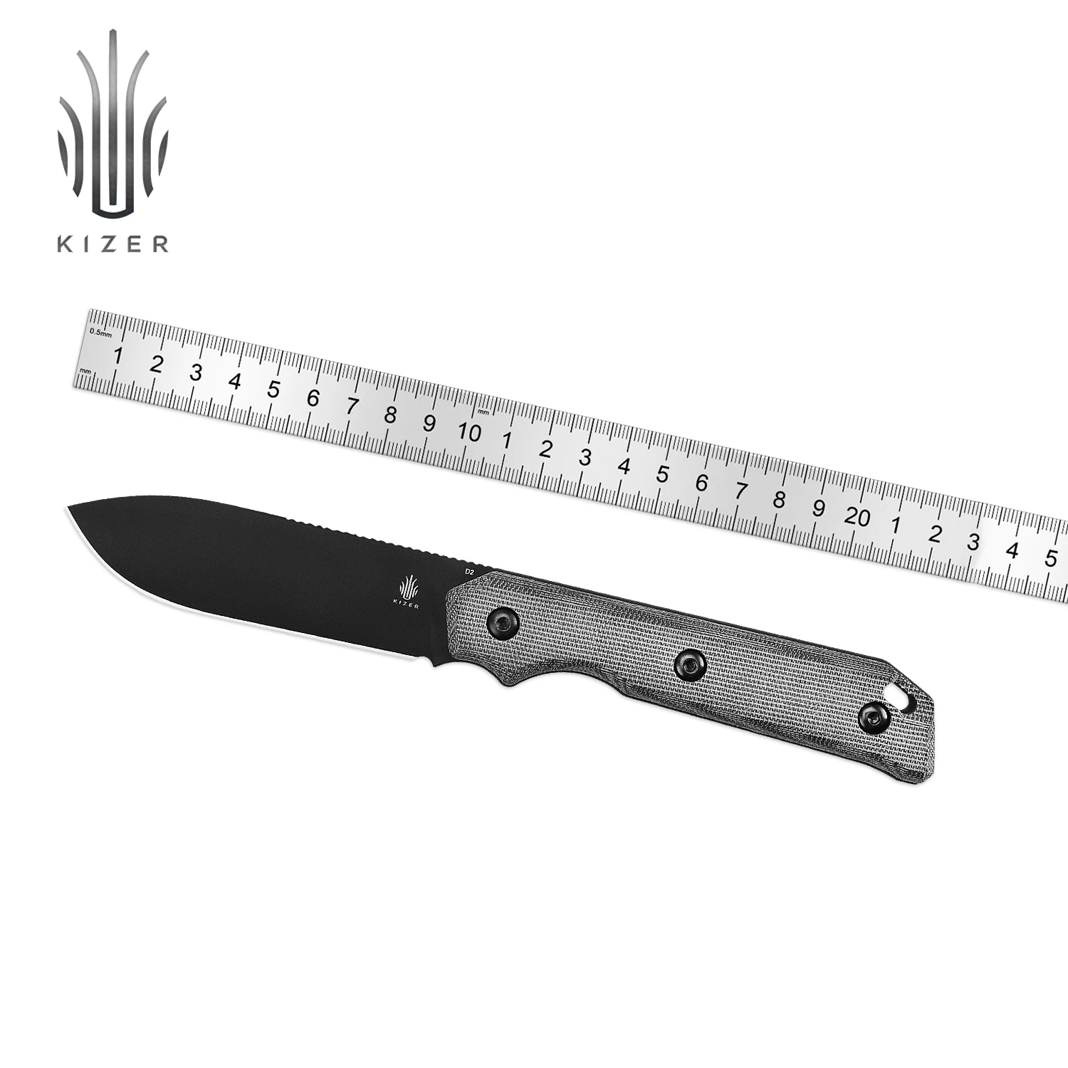 KizerFixedBladeKnifeBegleiter1045C1NewCampingKnifewithBlack