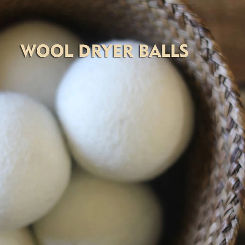 6Pcs Reusable Wool Dryer Balls Softener Laundry Home 5cm Fleece Dry Kit Ball Useful Clothes Washing Machine Accessories laundry ball