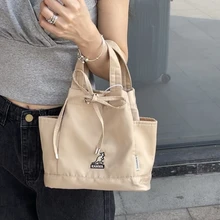 

Kangaroo Bucket Bag Shopping Bag Ladies Drawstring Leisure Adjustable Large Capacity Ins Kangol Bag Simple Korean Version