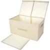 Storage Box Collapsible Linen Fabric Clothing Basket Bins Toy Box Organizer Storage Box Organizer Storage Organizer 3