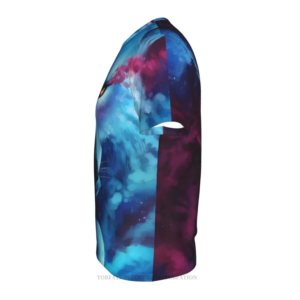 Sportbull Galaxy T-Shirt For Men - 3D Printed Nebula Design, Relaxed Fit Short Sleeve Tee - View #8