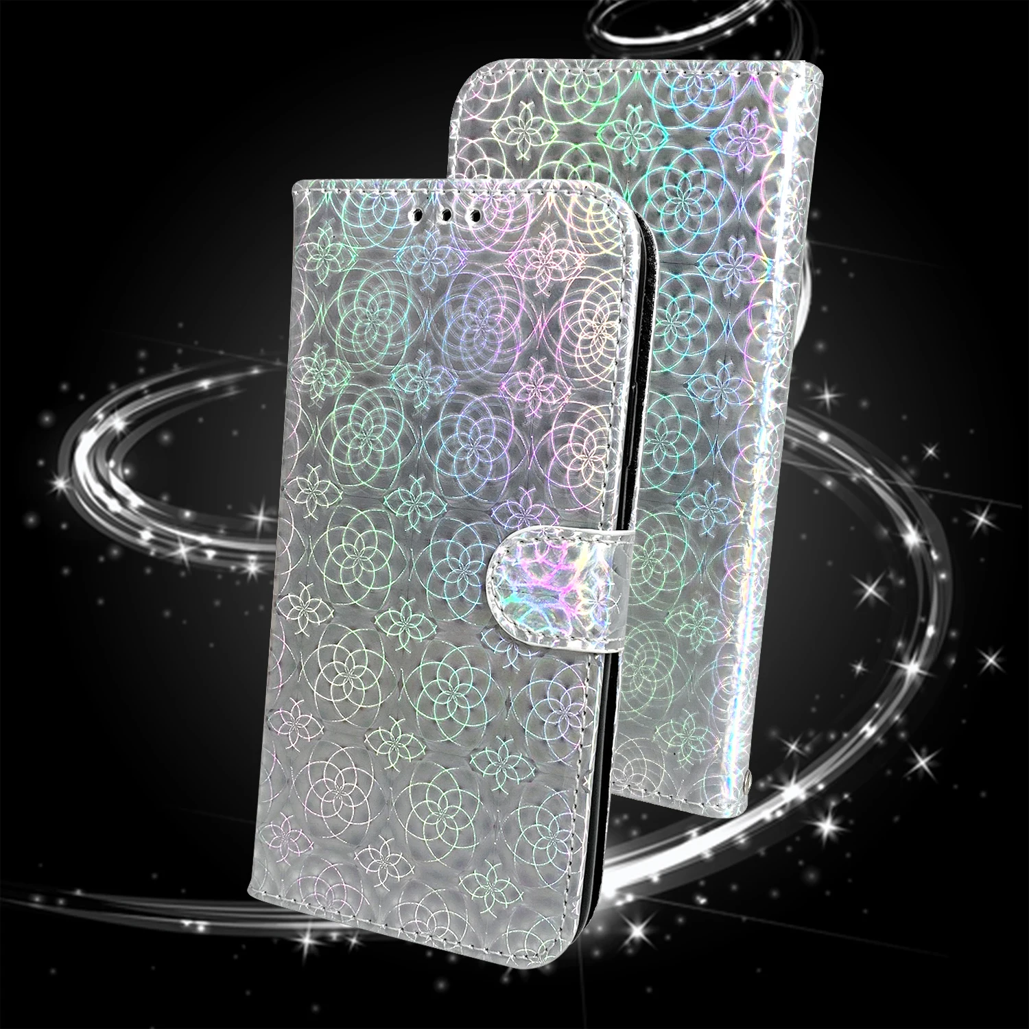 Bling Glitter Slim Wallet Flip Case for Motorola Moto G72 E22 E22i G42 G62 G32 G52 E32 G71 E30 E40 Premium Leather Book Cover