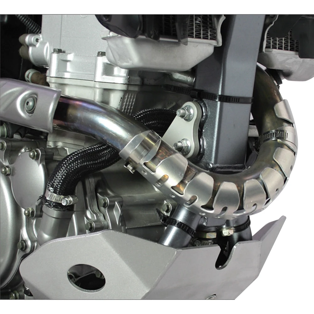 4 Stroke Exhaust Muffler Pipe Leg Protector Heat Shield Cover Resistant