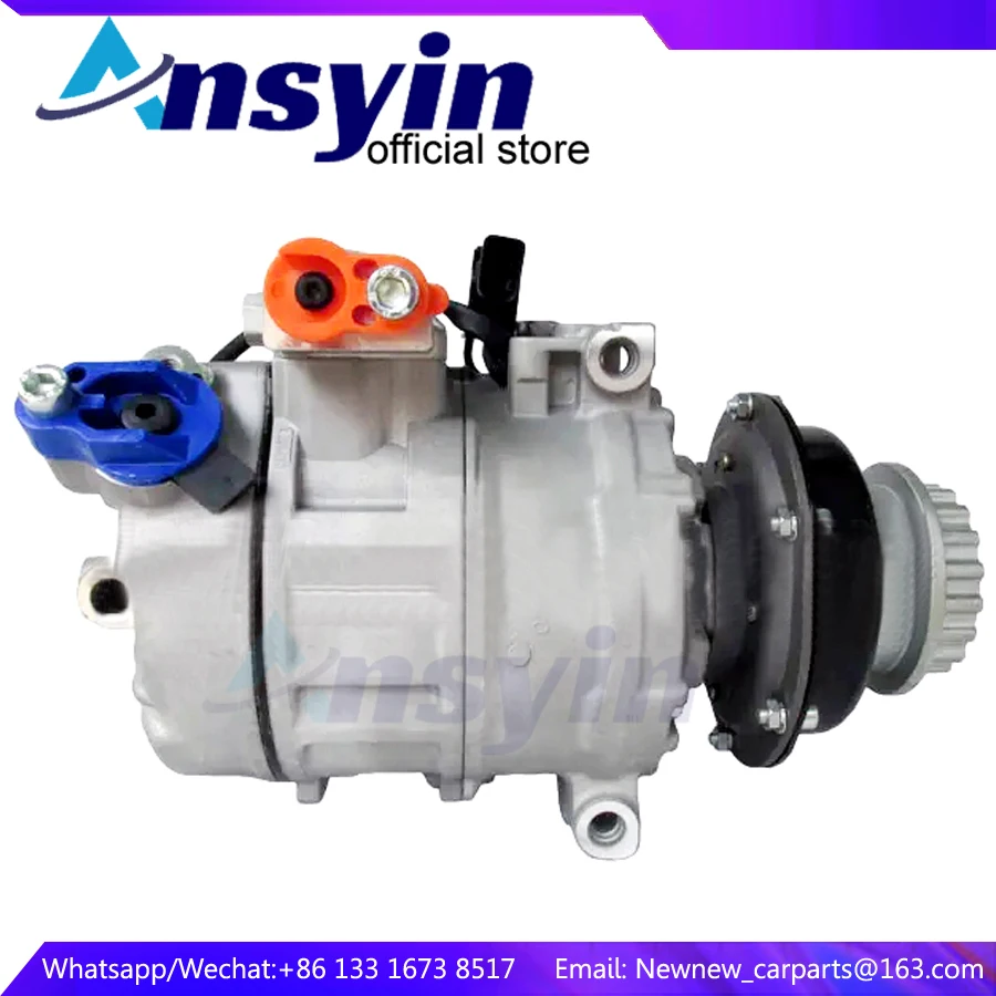 Compressore Aria Condizionata 7 Se17C 7Seu 17C Per Auto Audi / Vw Transporter/Touareg 2.5 R5 3.0 5.0 V10 Tdi 3D0820805B 7 H0820805 H 7 H0820805G