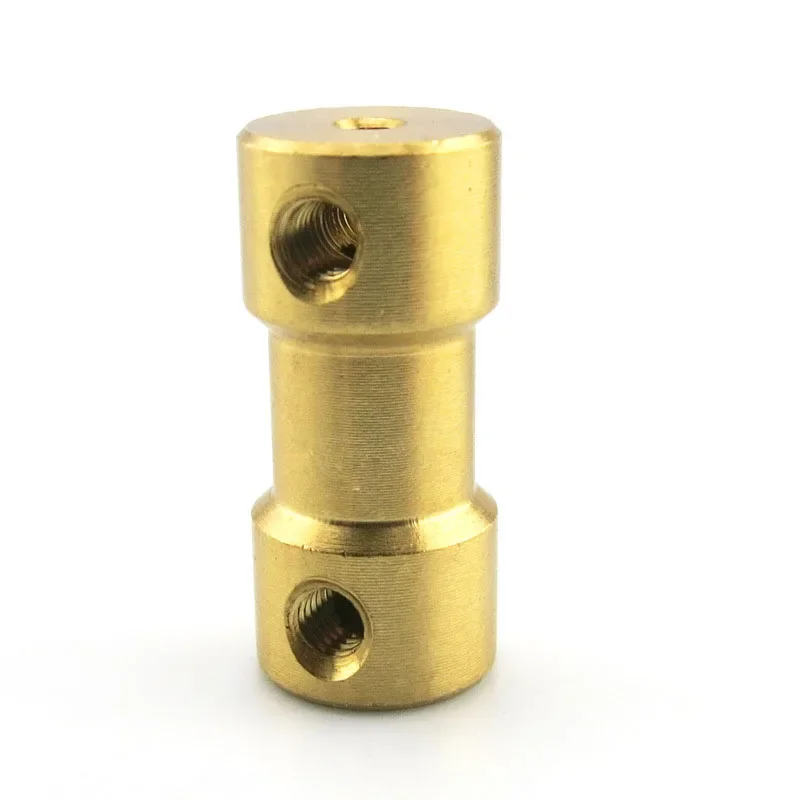 Shaft Coupler Shaft Connector Rigid Shaft Coupler Rigid Flange Coupling Brass Rigid Motor Shaft Coupling Coupler Motor Transmission Joint Connector Sleeve Adapter 2mm 2.3mm 3mm 3.17mm 4mm 5mm 6mm