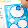 Geometry Spirograph Drawing Stencils Set Painting Template Art Crafts Creative Kids Educational Toy Variety of Flowers Ruler 3