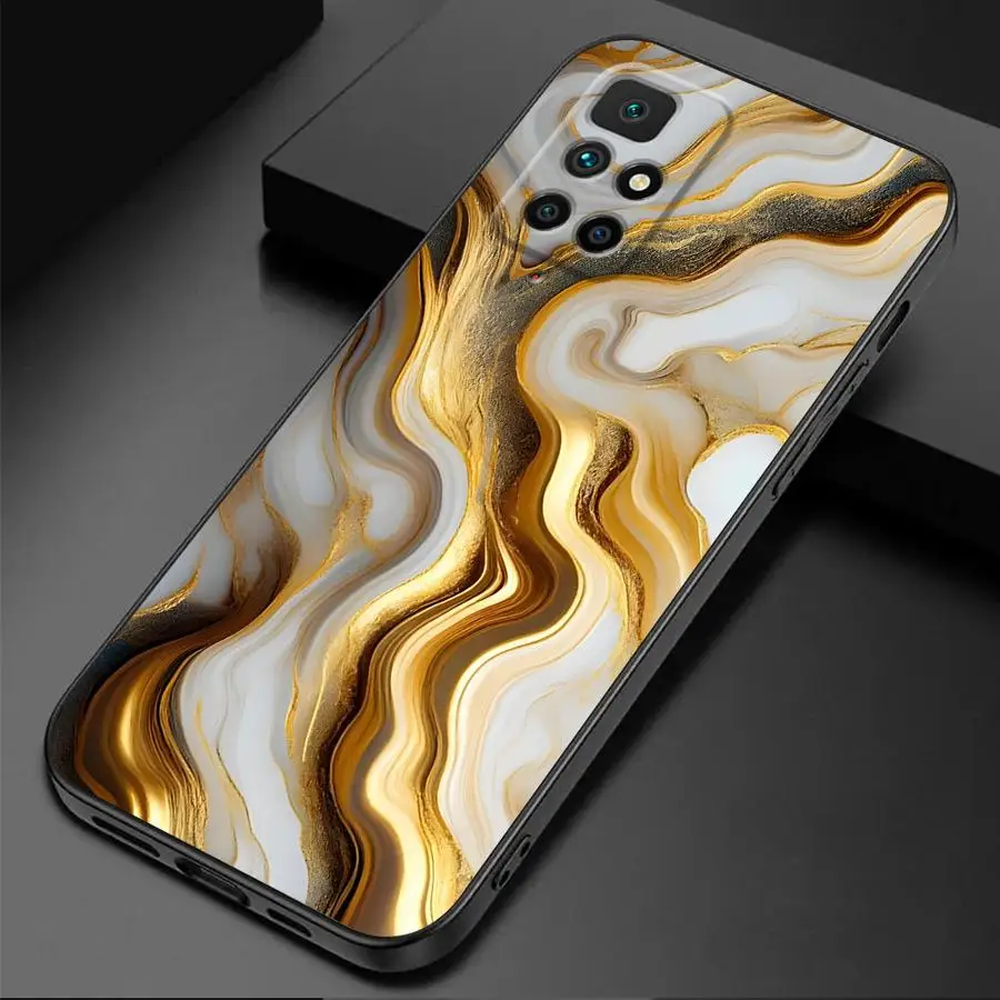 Elegant Marble Design Soft Cover - Fashionable Phone Case