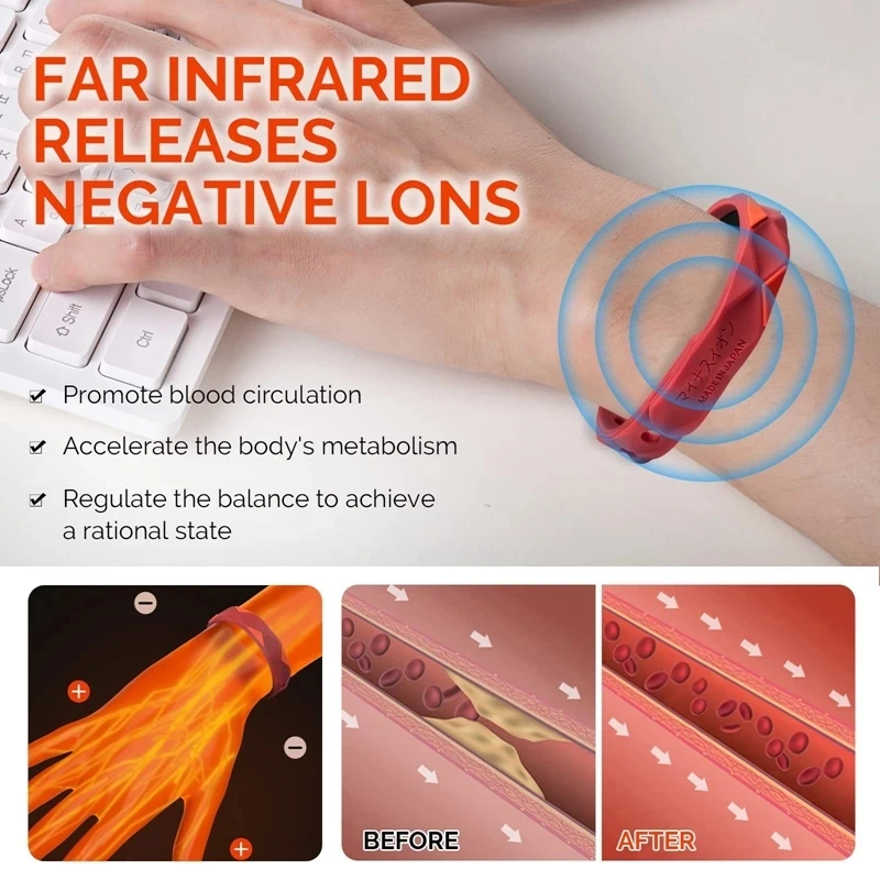 Wireless Waterproof Human Body Anti-static Artifact Silicone Bracelet For  Women Men Balance Anion Negative Ion Energy Jewelry - AliExpress