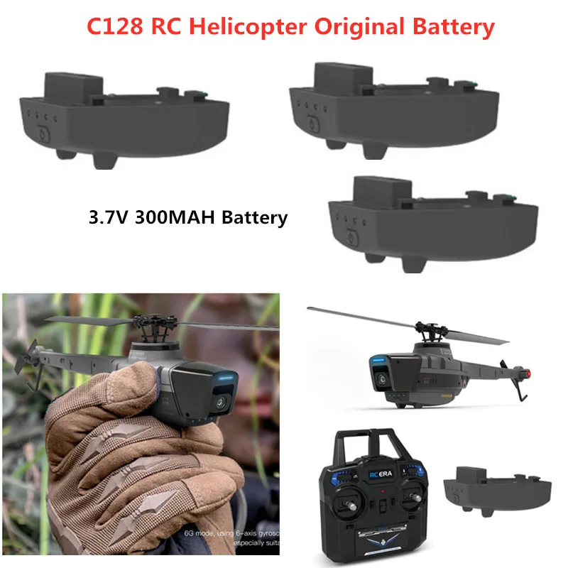 C128 Rc Drone 3.7V 300Mah Accessori Batteria C128 Rc Elicottero Batteria C128 Rc Elicottero Batteria Originale