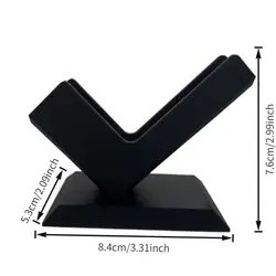 Executive Desk Business Card Holder and Organizer - Ideal Office Gift Display (Black)
